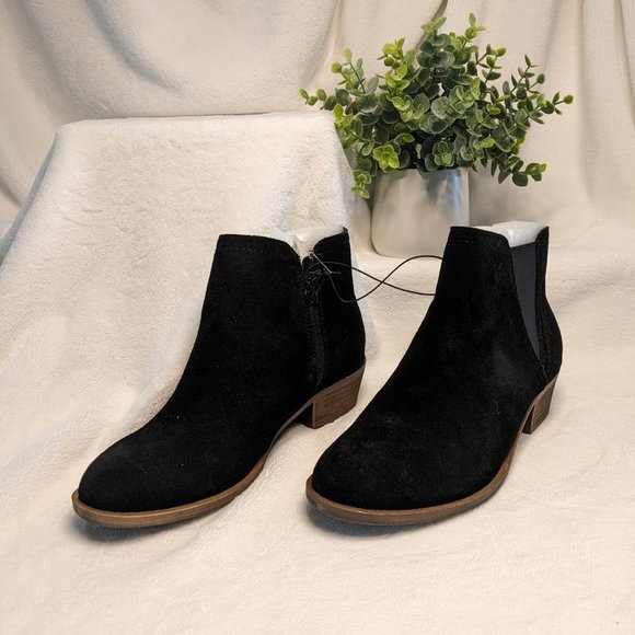👢NWT Kensie Suade Gazelle Ankle Bootie in Rich Black SIZE 7 - Picture 6 of 8